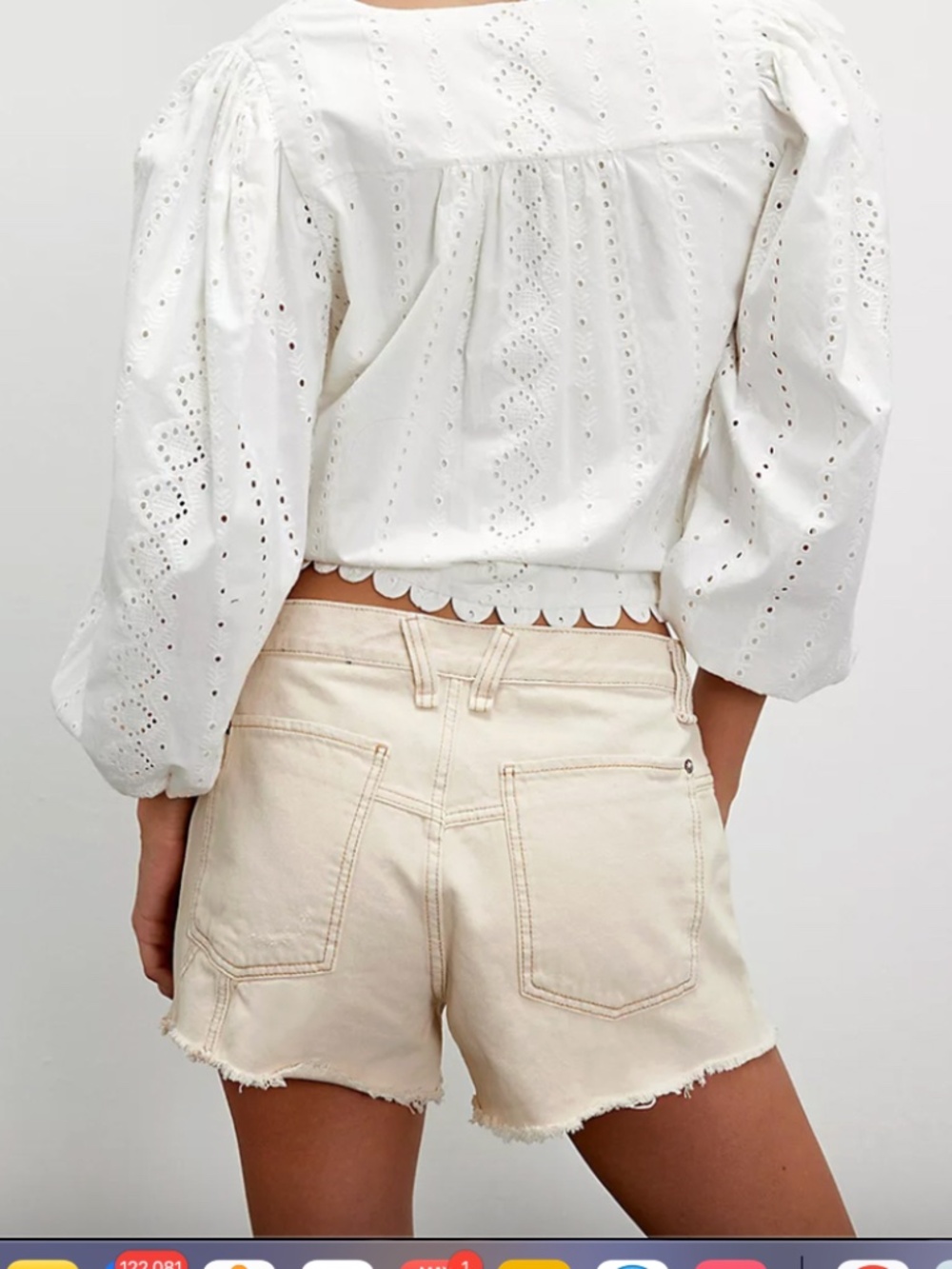 FREE PEOPLE WE THE FREE  NOW OR NEVER DENIM SHORTS